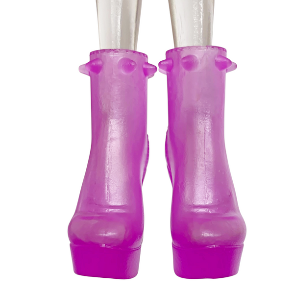 Monster High Clawdeen Wolf G3 Doll Faboolous Pets Translucent Purple Boots Shoes
