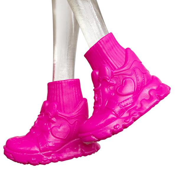 Monster High Draculaura G3 Doll Faboolous Pets Replacement Shoes Pink Sneakers