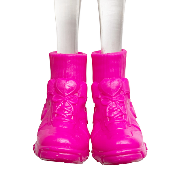 Monster High Draculaura G3 Doll Faboolous Pets Replacement Shoes Pink Sneakers