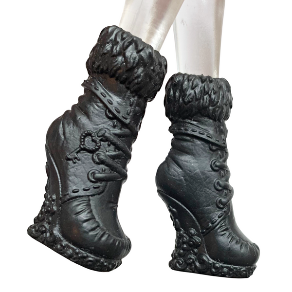 Ever After High Blondie Lockes Through The Woods Doll Replacement Shoes Black Boots