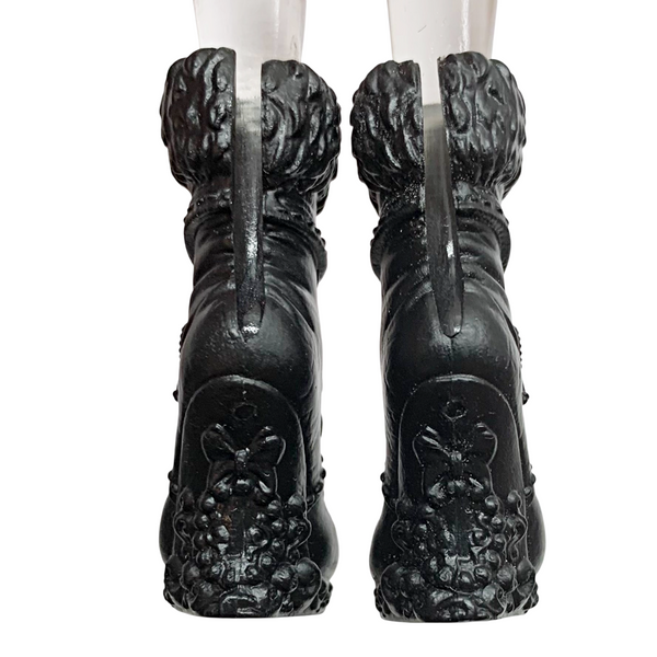 Ever After High Blondie Lockes Through The Woods Doll Replacement Shoes Black Boots