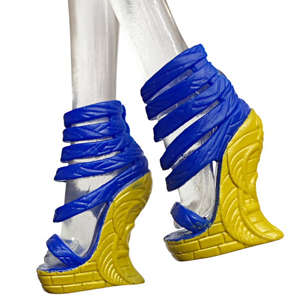 Monster High Cleo De Nile Picture Day Doll Replacement Blue & Gold Shoes