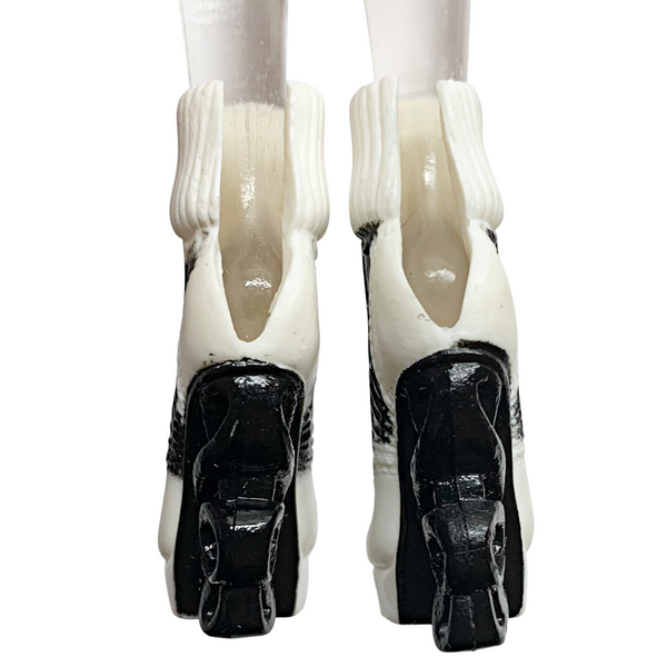 Monster High Operetta 1st Wave Original Doll Replacement Black & White Shoes