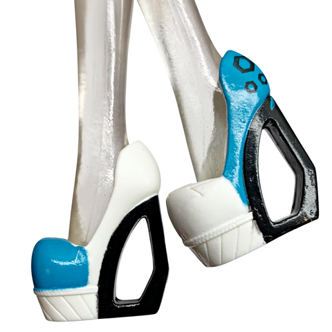 Monster High Frankie Stein Picture Day Doll Outfit Replacement Blue & White Shoes