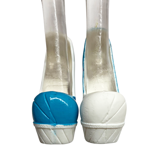 Monster High Frankie Stein Picture Day Doll Outfit Replacement Blue & White Shoes