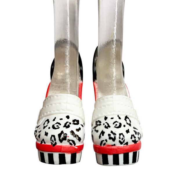 Monster High Operetta Killer Style Fashion Pack Doll Outfit Replacement White & Black Shoes