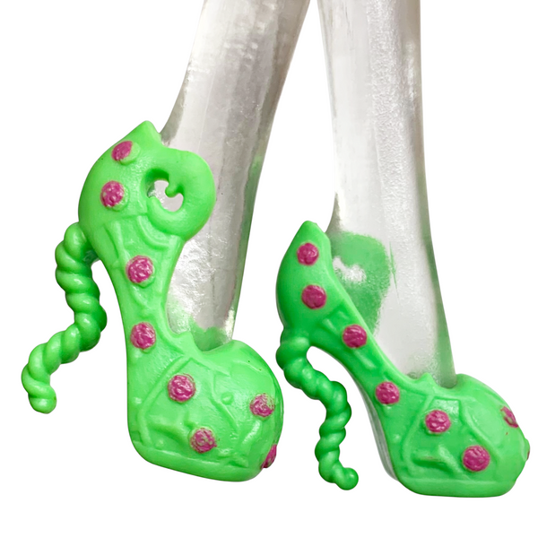 Monster High Venus McFlytrap Ghouls Night Out Doll Outfit Replacement Green & Pink Shoes