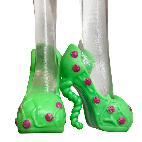 Monster High Venus McFlytrap Ghouls Night Out Doll Outfit Replacement Green & Pink Shoes