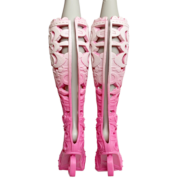 Monster High Draculaura Skulltimate Secrets Fearidescent Doll Replacement Shoes Pink Boots