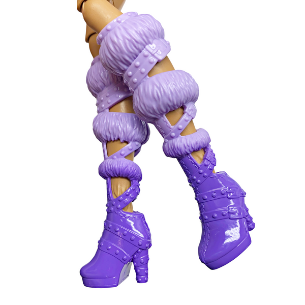 Monster High Clawdeen Wolf Skulltimate Secrets Fearidescent Doll Replacement Purple Shoes