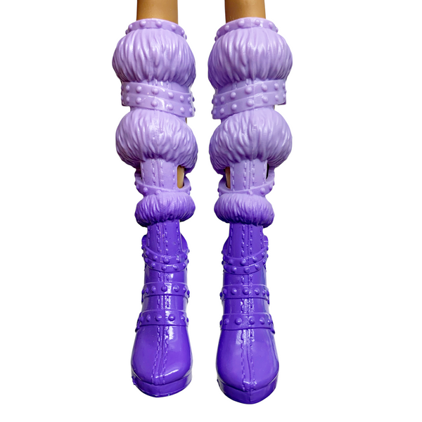 Monster High Clawdeen Wolf Skulltimate Secrets Fearidescent Doll Replacement Purple Shoes