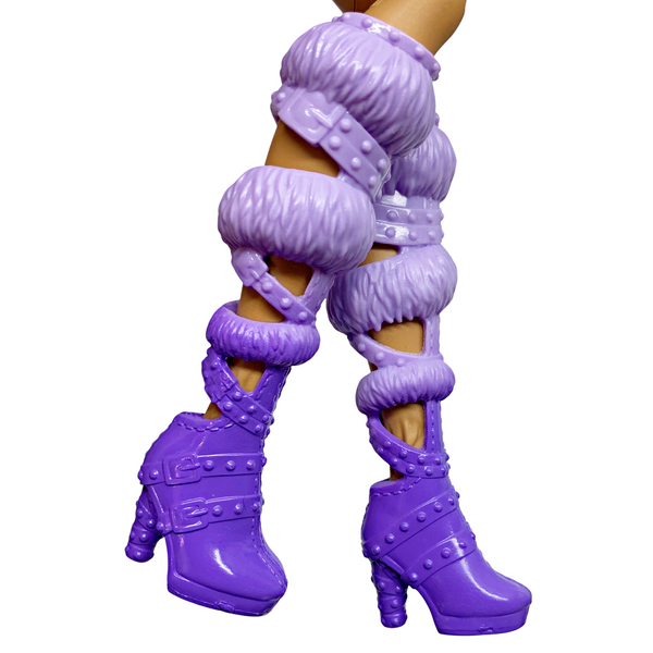 Monster High Clawdeen Wolf Skulltimate Secrets Fearidescent Doll Replacement Purple Shoes