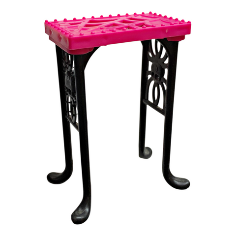 Monster High Creepateria Social Spots Doll Size Replacement Black & Pink Stool Chair Seat