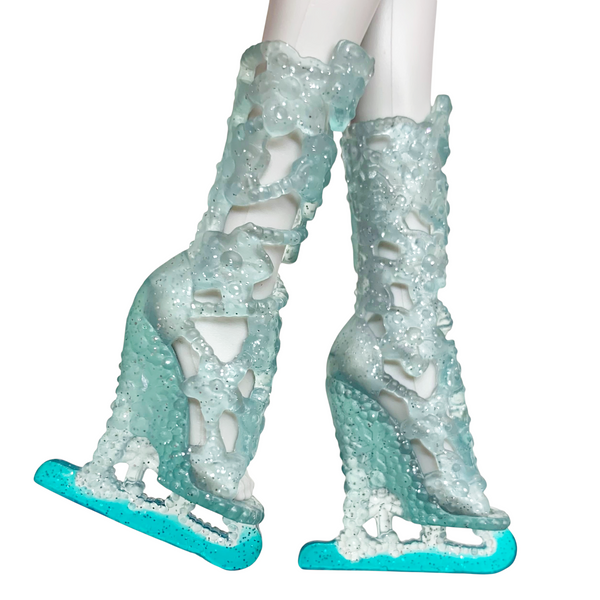 Ever After High Fairest On Ice Ashlynn Ella Doll Replacement Shoes Blue Ice Skates