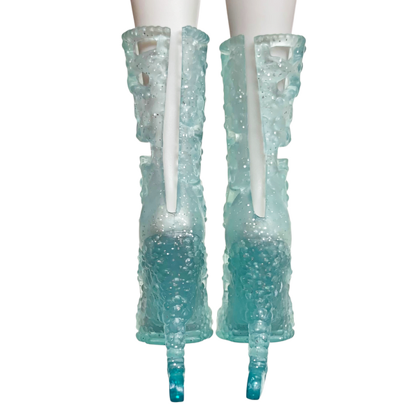 Ever After High Fairest On Ice Ashlynn Ella Doll Replacement Shoes Blue Ice Skates