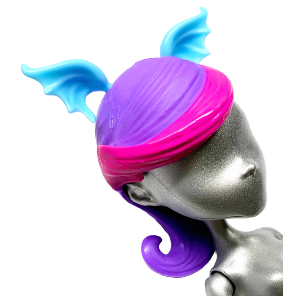 Monster High Color Me Creepy Sea Monster Doll Replacement Purple Wig With Ears