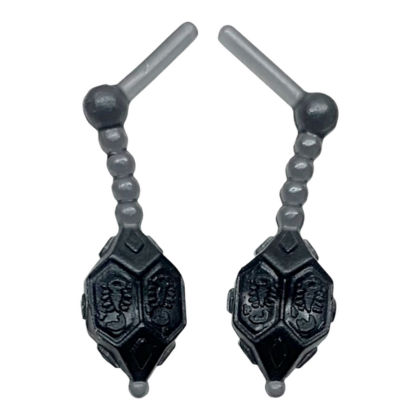 Monster High Gigi Grant Scaremester Doll Replacement Dark Gray Earrings