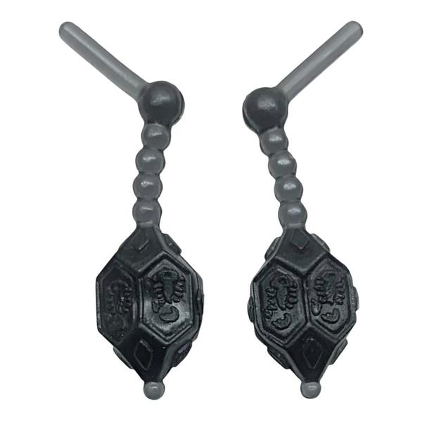 Monster High Gigi Grant Scaremester Doll Replacement Dark Gray Earrings