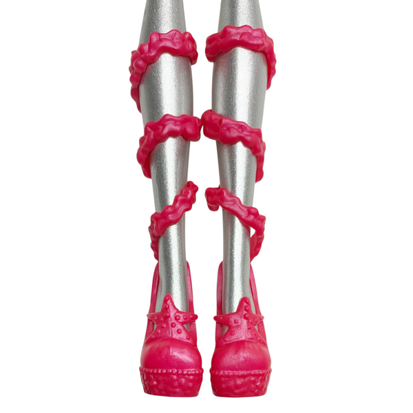 Monster High Lagoona Blue Dance Class Doll Replacement Shoes Pink Strap Ballet Slippers