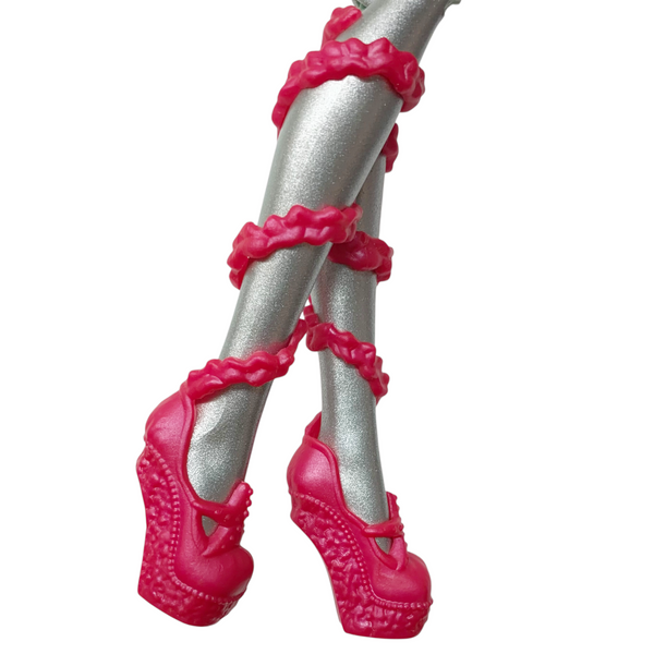 Monster High Lagoona Blue Dance Class Doll Replacement Shoes Pink Strap Ballet Slippers