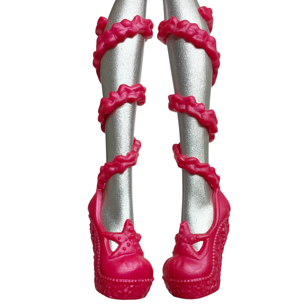 Monster High Lagoona Blue Dance Class Doll Replacement Shoes Pink Strap Ballet Slippers