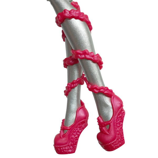 Monster High Lagoona Blue Dance Class Doll Replacement Shoes Pink Strap Ballet Slippers