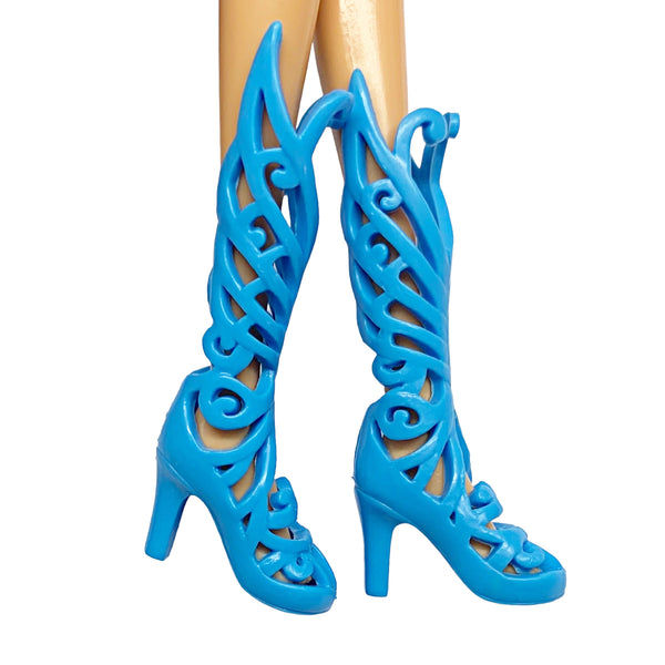 Winx Club Butterflix Doll Style Replacement Tall Fancy Blue Shoes