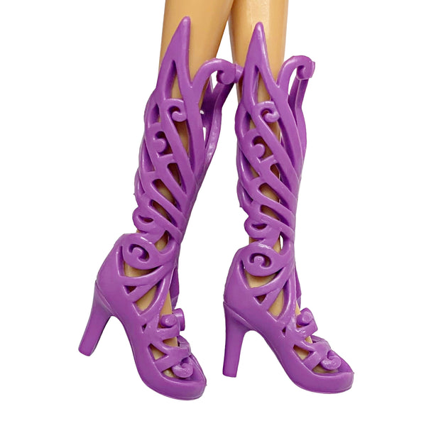 Winx Club Butterflix Doll Style Replacement Tall Fancy Purple Shoes