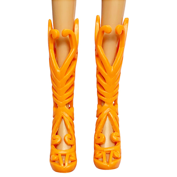 Winx Club Butterflix Doll Style Replacement Tall Fancy Orange Shoes