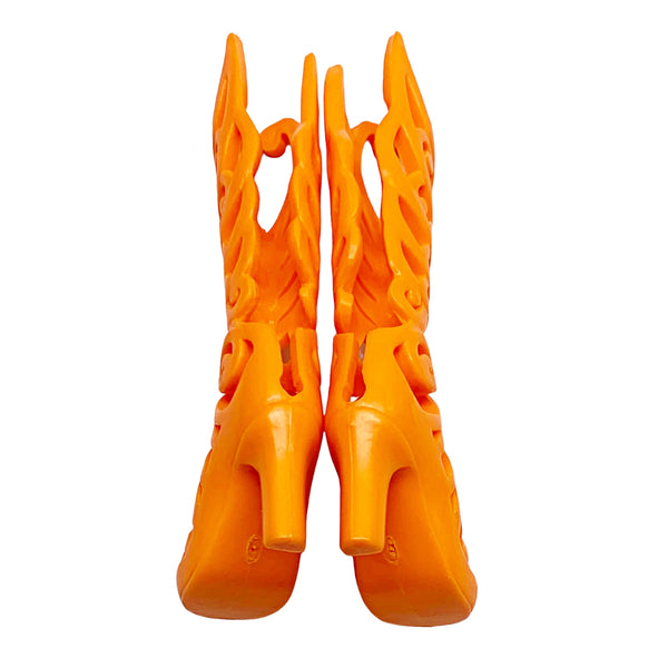 Winx Club Butterflix Doll Style Replacement Tall Fancy Orange Shoes