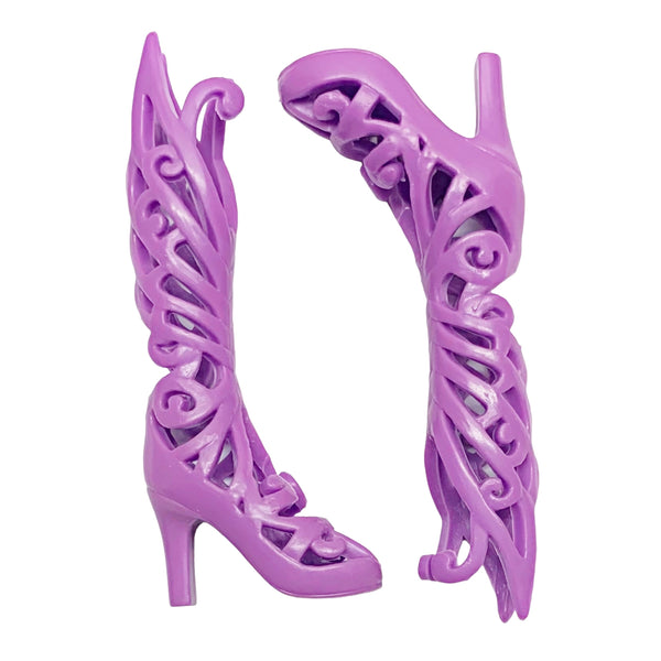 Winx Club Butterflix Doll Style Replacement Tall Fancy Purple Shoes