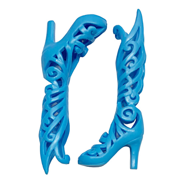 Winx Club Butterflix Doll Style Replacement Tall Fancy Blue Shoes