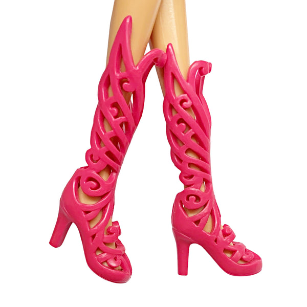 Winx Club Butterflix Doll Style Replacement Tall Fancy Pink Shoes
