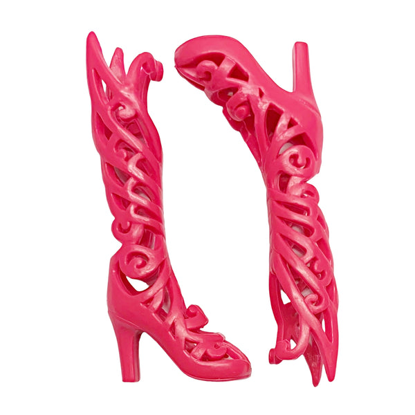 Winx Club Butterflix Doll Style Replacement Tall Fancy Pink Shoes