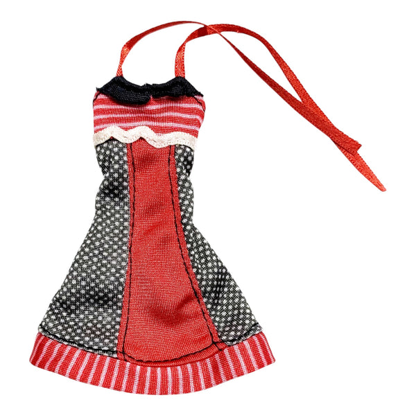 Monster High Physical Deaducation Ghoulia Yelps Doll Outfit Replacement Retro Red Dress