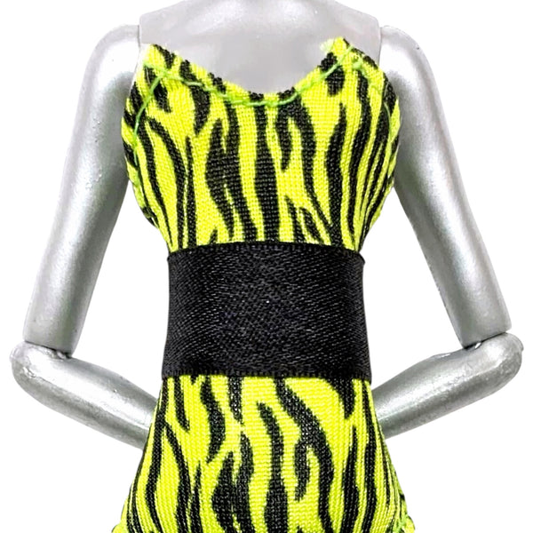 Monster High Clawdeen Wolf Skull Shores Doll Outfit Replacement Black Ribbon Belt