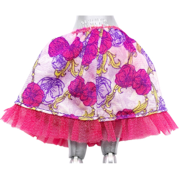 Ever After High Hairstyling Holly O'Hair Doll Outfit Replacement Pink & Purple Floral Skirt