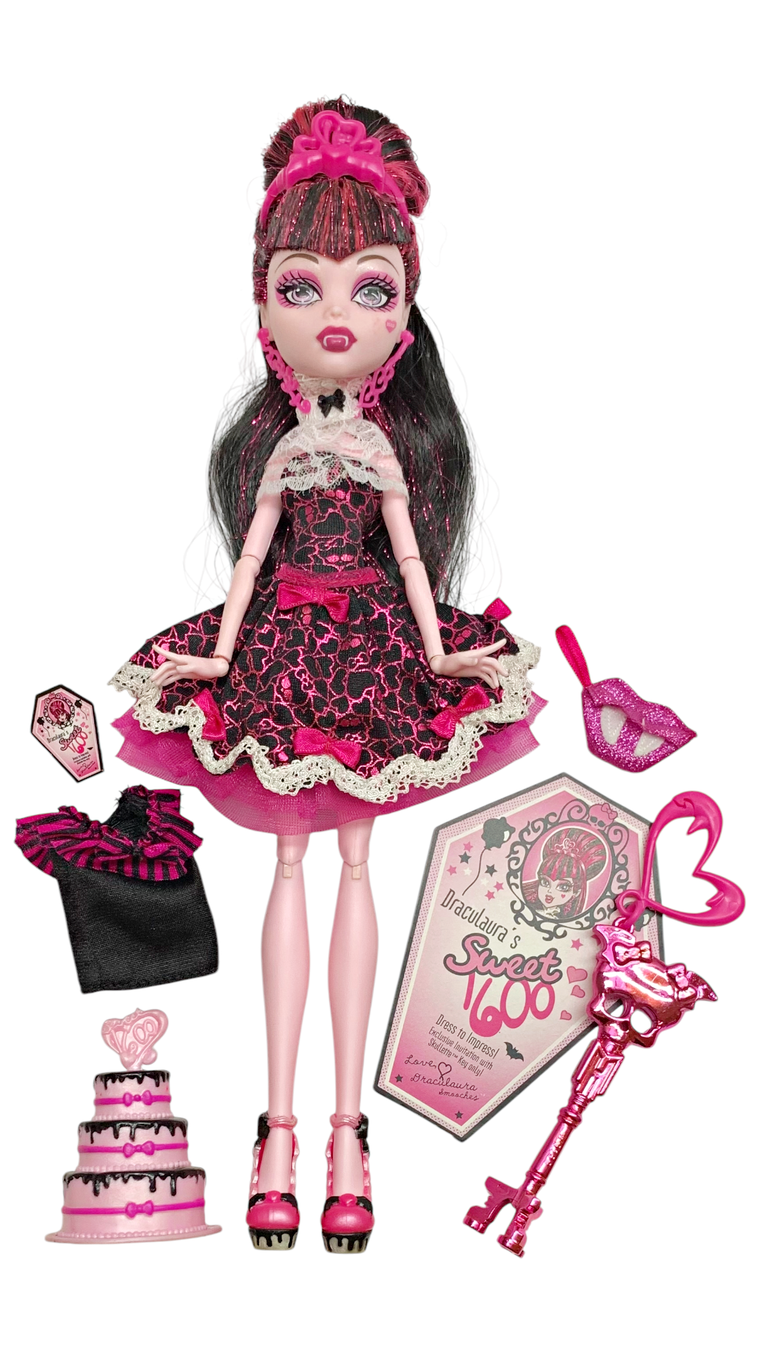 Monster High Draculaura Sweet 1600 Birthday Doll With Outfit & Accessories