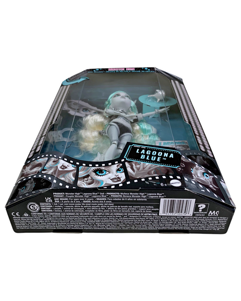 Monster High Reel Drama Black & White Collector Lagoona Blue Doll (HKN30)