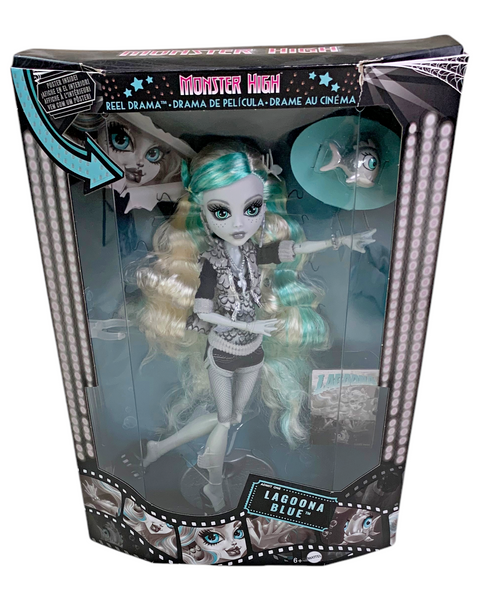 Monster High Reel Drama Black & White Collector Lagoona Blue Doll (HKN30)