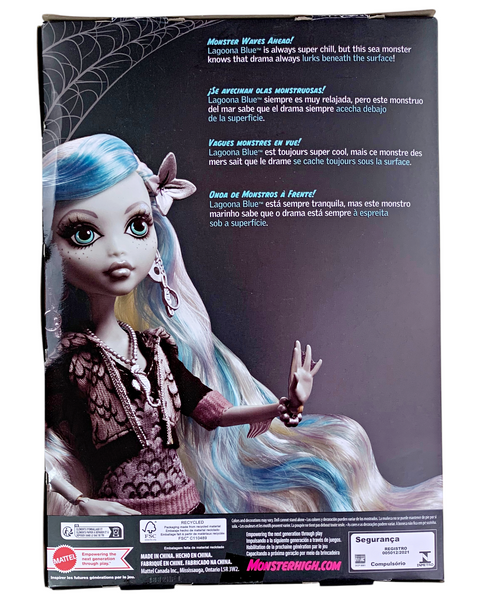 Monster High Reel Drama Black & White Collector Lagoona Blue Doll (HKN30)