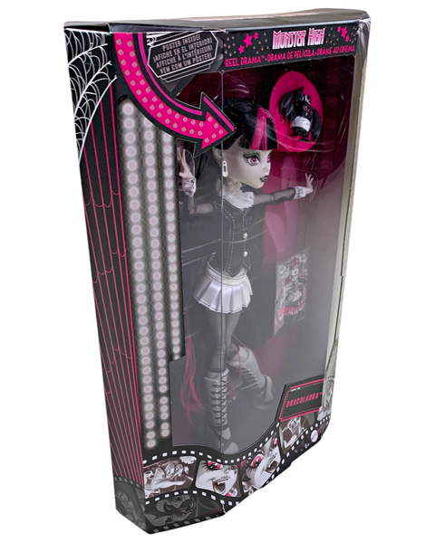 Monster High Reel Drama Black & White Collector Draculaura Doll (HKN27)