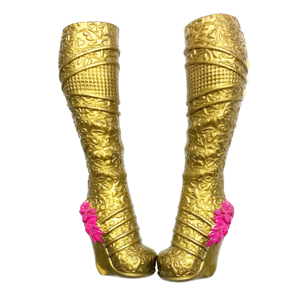 Ever After High Dragon Games Holly O'Hair Doll Replacement Bronze Boots Shoes