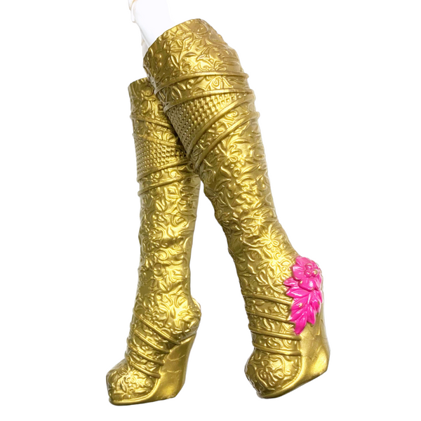 Ever After High Dragon Games Holly O'Hair Doll Replacement Bronze Boots Shoes