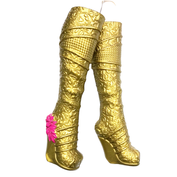 Ever After High Dragon Games Holly O'Hair Doll Replacement Bronze Boots Shoes