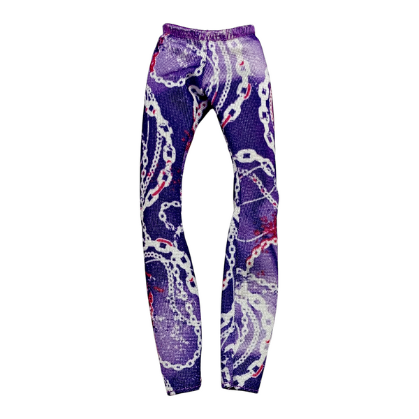 Monster High Spectra Vondergeist Picture Day Doll Outfit Replacement Pants Purple Leggings