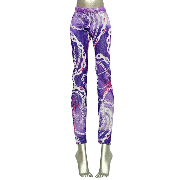 Monster High Spectra Vondergeist Picture Day Doll Outfit Replacement Pants Purple Leggings