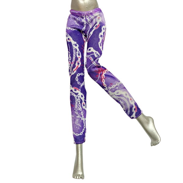 Monster High Spectra Vondergeist Picture Day Doll Outfit Replacement Pants Purple Leggings