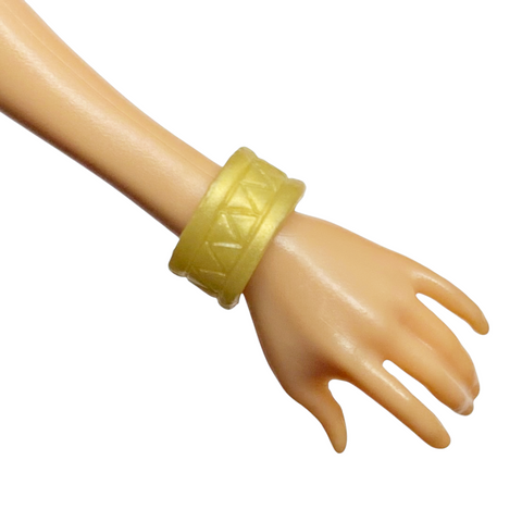 Monster High Cleo De Nile Ghouls Rule Doll Replacement Gold Zig-Zag Bracelet