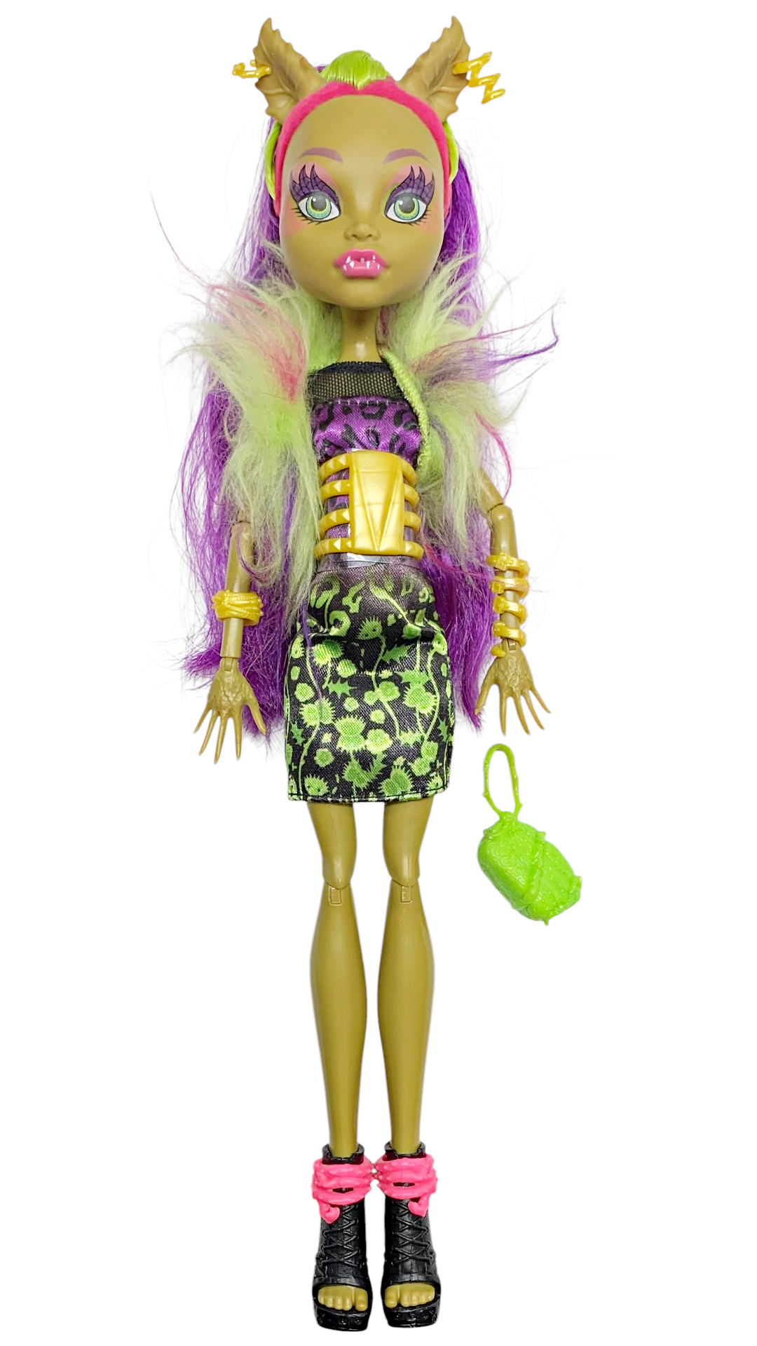 Monster High ClawVenus Freaky Fusion Clawdeen Venus Hybrid Doll With Outfit